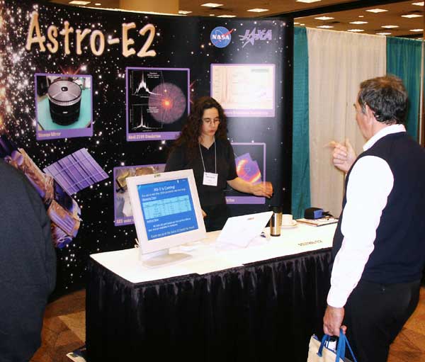 Ilana at the Astro-E2 booth