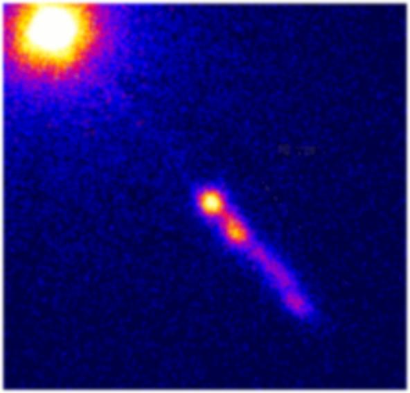 Chandra image of the inner jet in the active galaxy 3c273