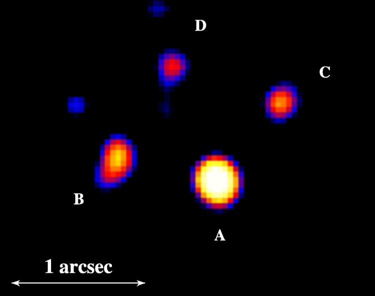 Chandra image of the Cloverleaf quasar