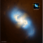 X-ray and optical image of NGC 3393