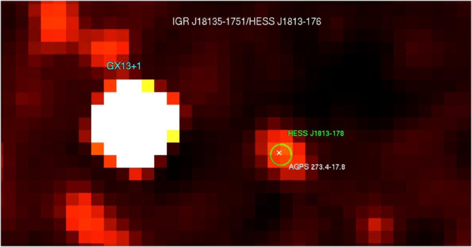 INTEGRAL image of a TeV source