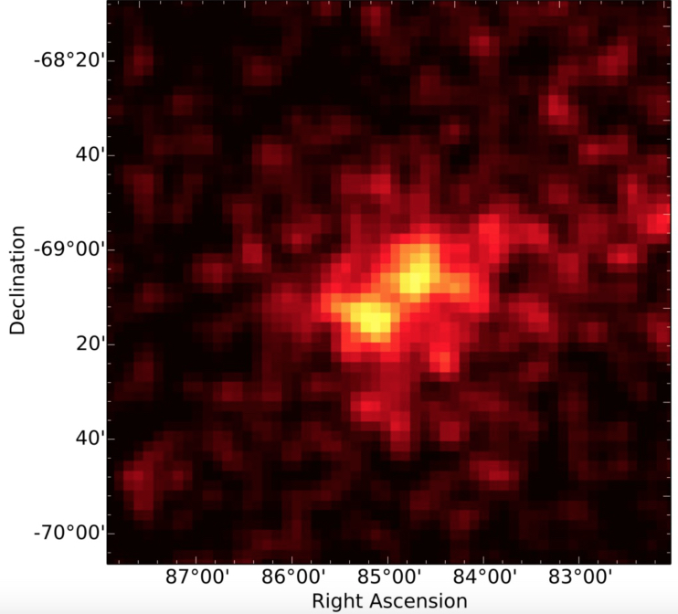 Fermi discovery of gamma-ray pulsar beyond the Milky Way