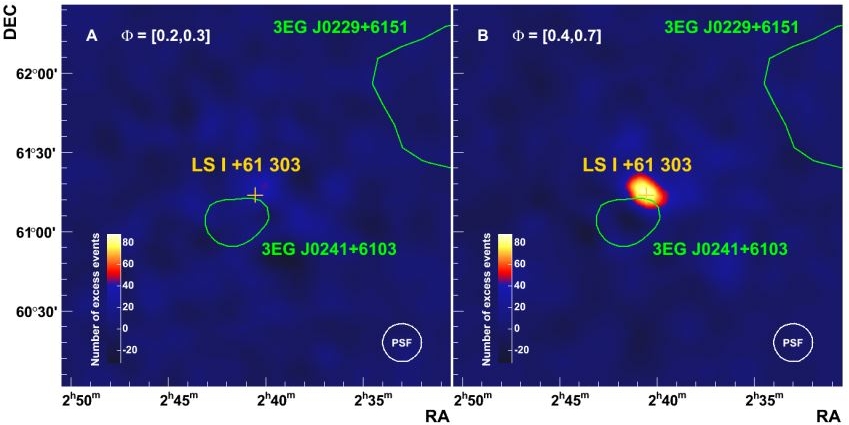 MAGIC image of LSI+61 303