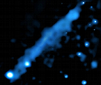 Chandra image of the tail of PSR J0357+3205