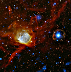 X-ray/optical image of outer SMC+SXP 1062