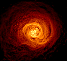 Enhanced image of X-ray emission in the Perseus cluster