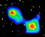 XMM image of Abell 3128 and background cluster