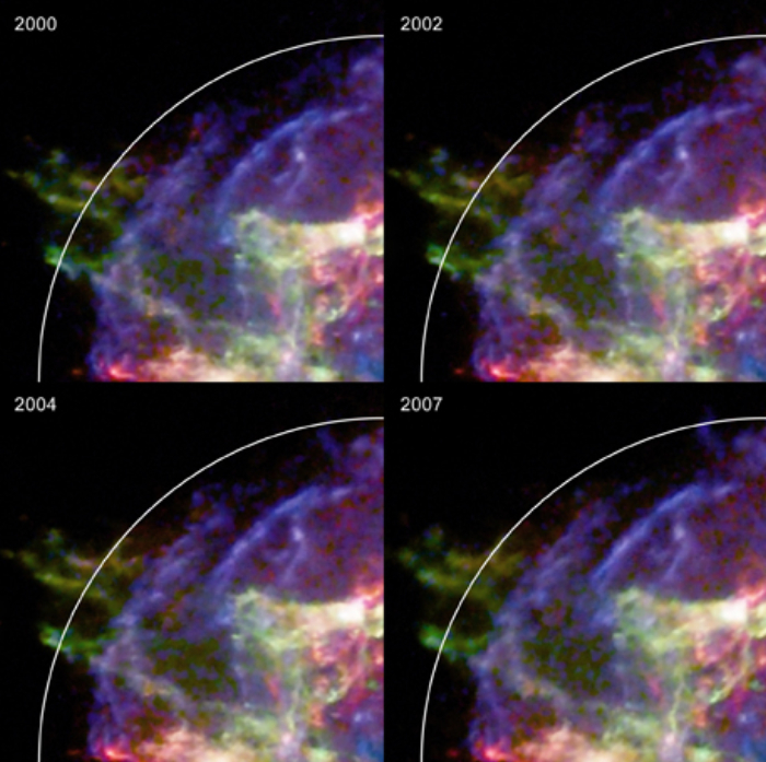 Frames from the Chandra Movie of Cas A