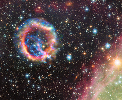 An X-ray and optical image of the supernova remnant E0102