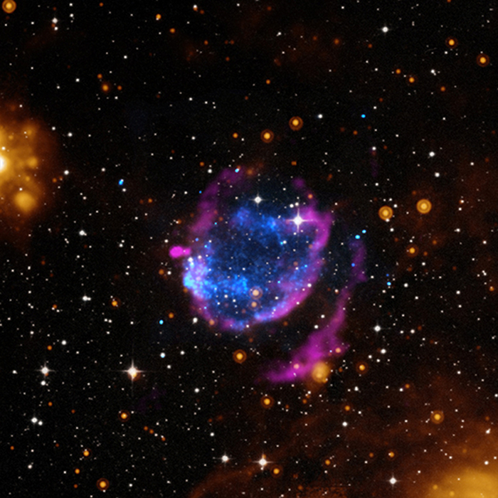 X-ray, optical, IR and radio image of SNR  G352.7-0.1