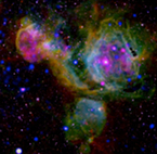 Composite image of the star forming region N51 in the LMC