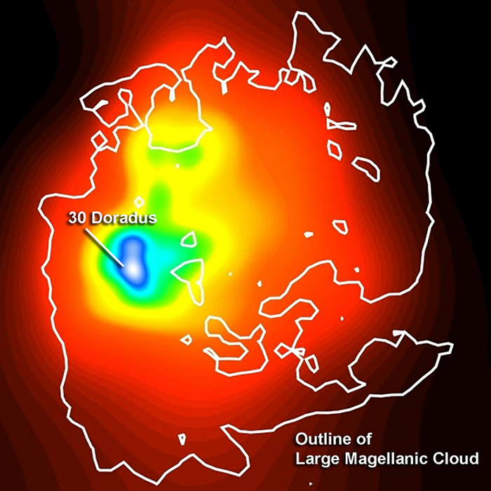 Fermi LAT image of the LMC