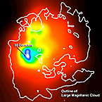 Fermi LAT image of the LMC