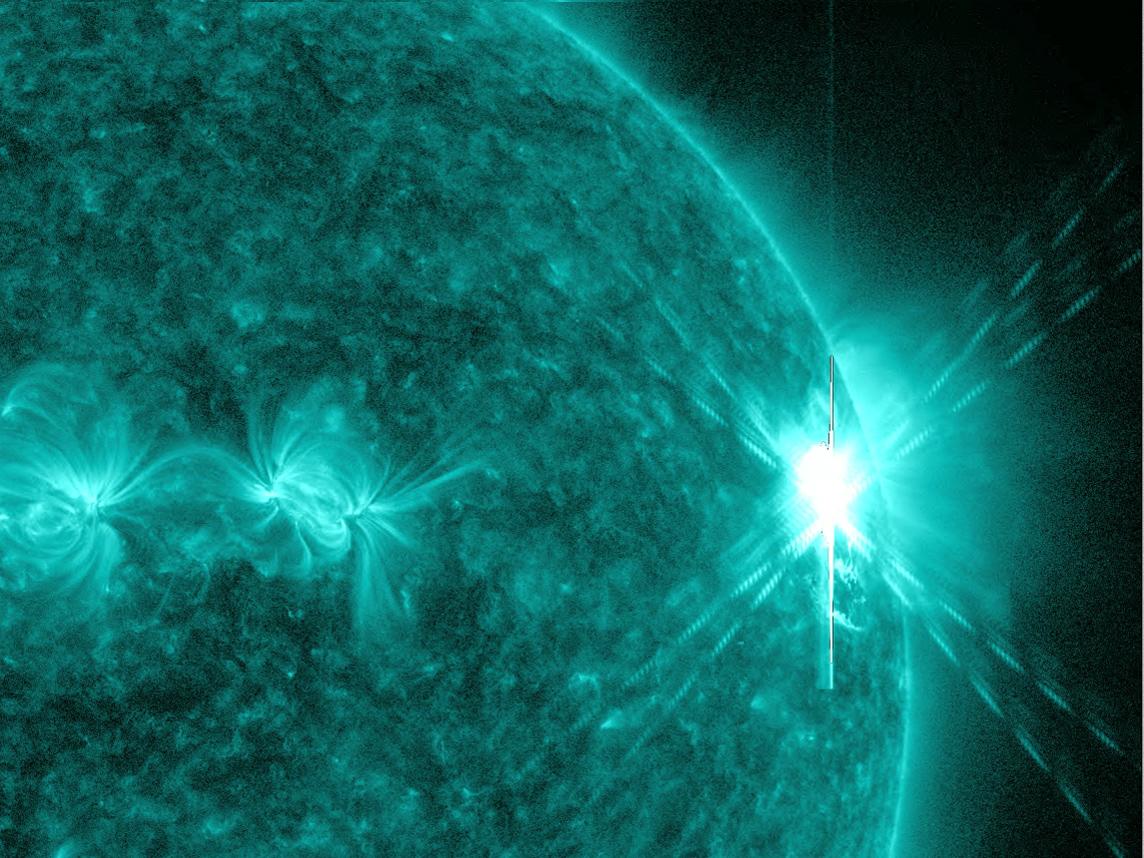 SDO EUV image of an X-class solar flare