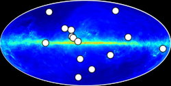 Locations of suspected anti-stars