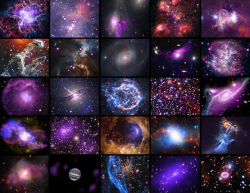 Sample of 25 stunning high-resolution X-ray images obtained by the Chanda X-ray Observatory