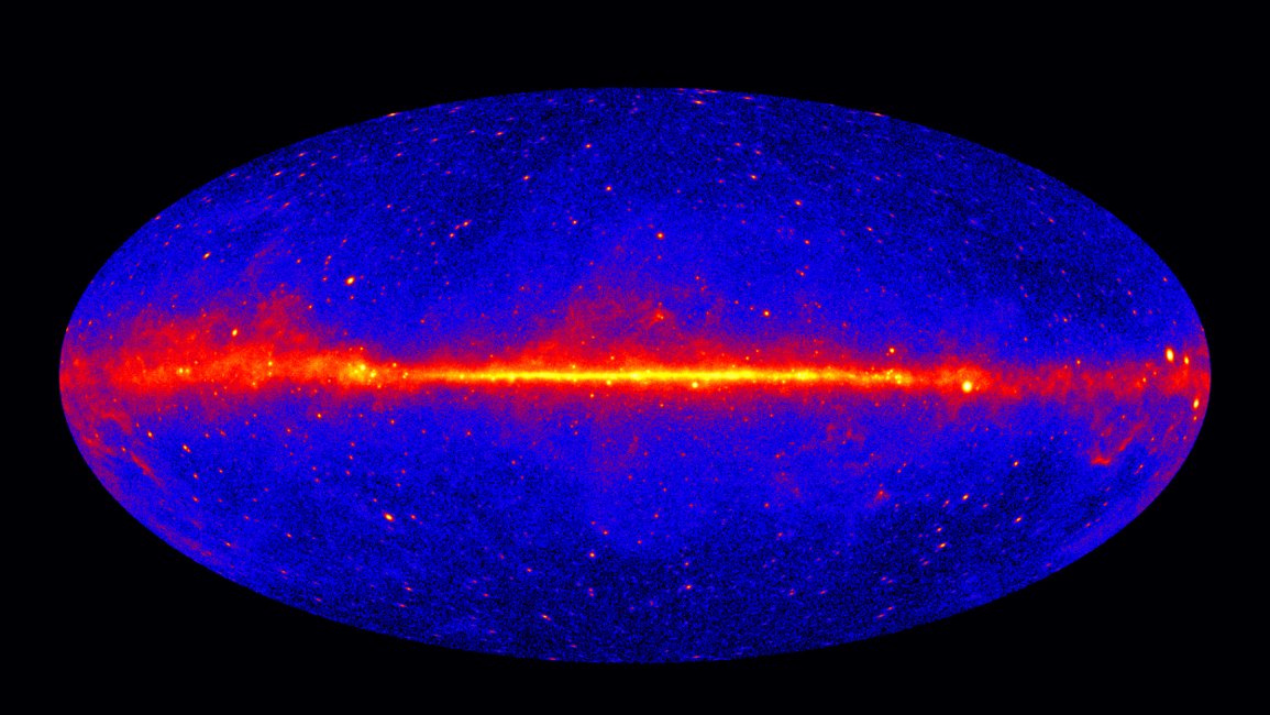 Fermi LAT all-sky gamma-ray image