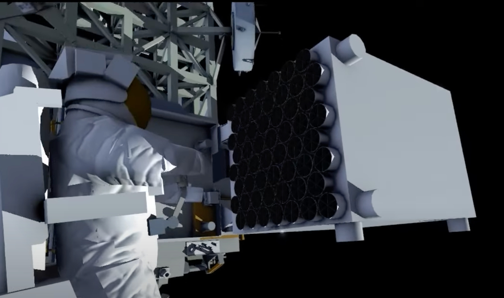 Simulation of spacewalk to repair NICER, to be done January 16, 2025