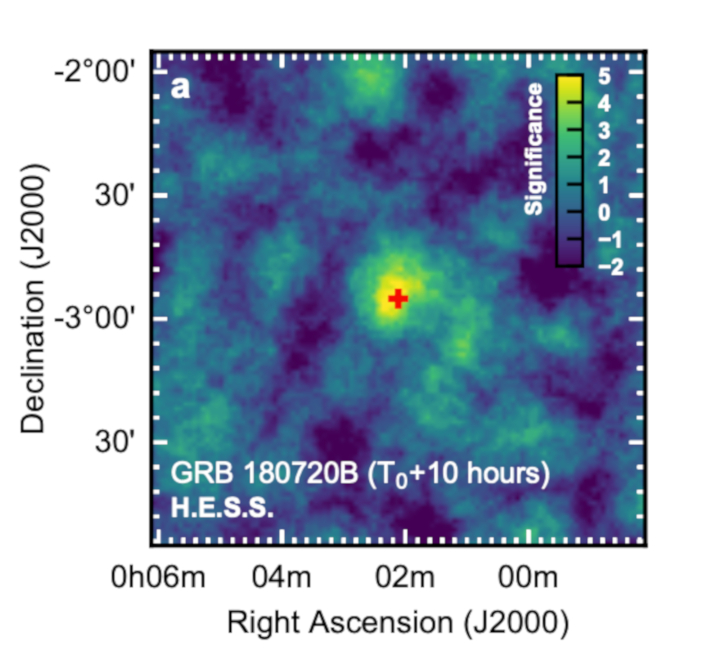 GRB 180720B 10 to 12 hours after the burst seen by H.E.S.S.