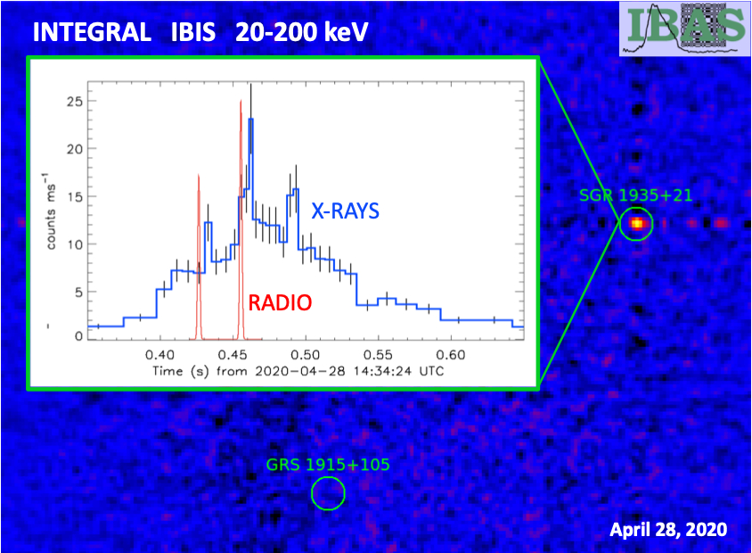 Hard X-ray and Radio pulses from a Magnetar