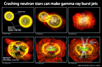 Model of a short GRB produced by a neutron star merger