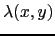 $\lambda(x,y)$