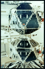 Vela satellite in clean room prior to launch