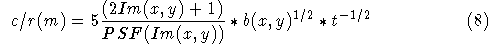 minumin detectable count rate equation