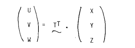 transformation matrix