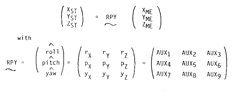 transformation matrix