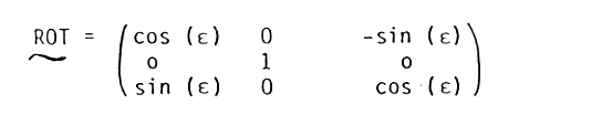 transformation matrix