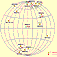 Map of GRBs detected by BeppoSAX