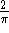 formula 2/pi