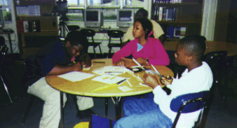 students at Drew Freeman Middle School