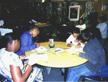 students at Drew Freeman Middle School