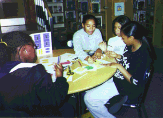 students at Drew Freeman Middle School